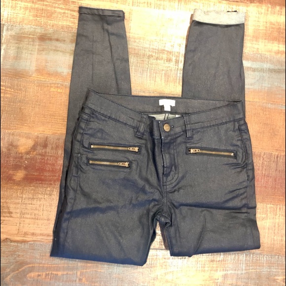 J Crew Coated Denim Jeans NWOT